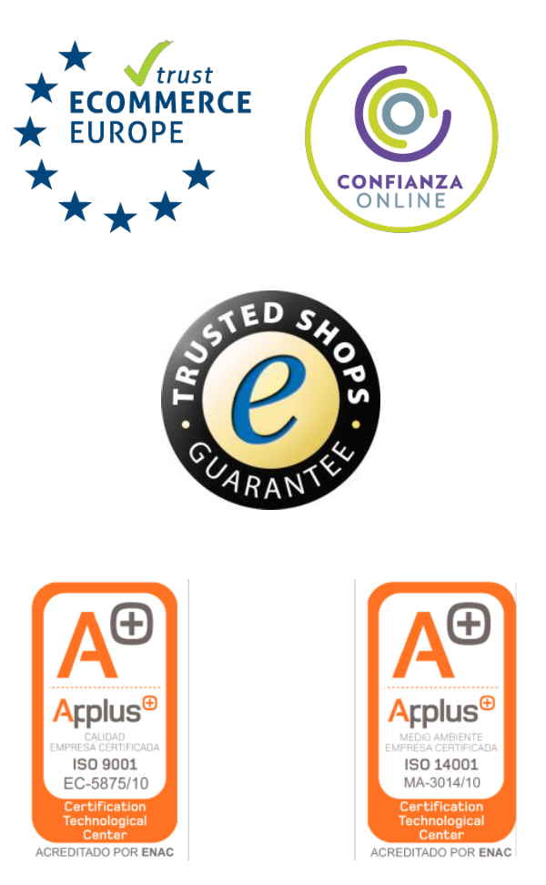 ecommerce europe, confianza online, trusted shops, applus logos
